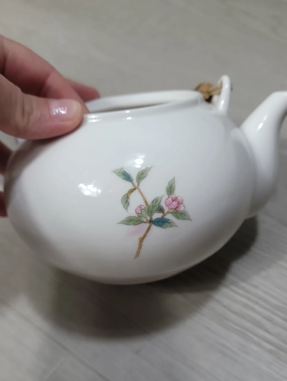 Vintage Japan Floral Tea Set Teapot & 3 Small Cups